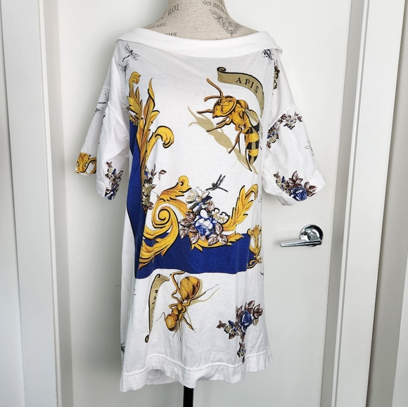 80s Byblos Bees & Ants Graphic Shirt - Picture 1 of 16